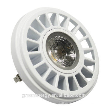 nouveau conçu TUV CE 30 degrés 12 V AC / DC blanc argent 11 W 15 W COB AR111 LED lampes